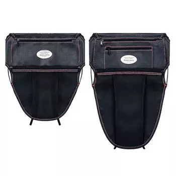 RZAHUAHU мотоциклетное сиденье, ведро для мелочей, сумка на молнии, органайзер для скутера, искусственная кожа L