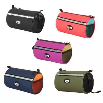 RZAHUAHU Сумка на руль Полиэстер Сумка на багажник велосипеда Светоотражающие аксессуары для велосипеда синий