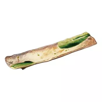 Ржавая глазурь, стиль Хива, длинная квадратная тарелка, длинная тарелка 13.0 [41.310.13.3см]