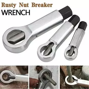 Ржавый ключ для разделения гаек Поврежденный винт Гаечный ключ для удаления гаек Инструмент для удаления резака Стальной ключ Шестигранные инструменты для извлечения
