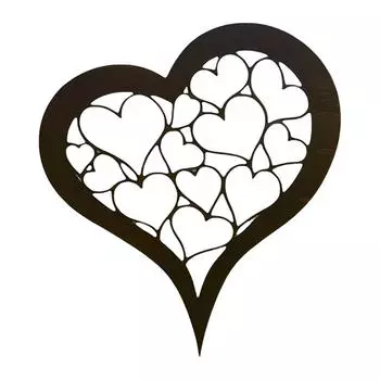 Ржавый Колышек Сердце Статуя Ржавые Фигурки в Форме Сердца Растение для Декора Скульптур в Помещении и на Открытом Воздухе B