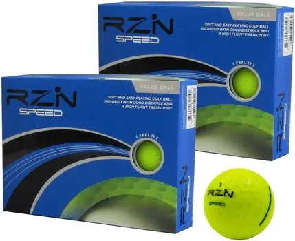 RZN Golf Resin Golf RZN SPEED Golf Ball US Specification Yellow Yellow [Product] (2 dozen_Yellow)