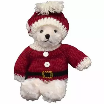 S020122 Santa s Factory Christmas Sweater Bear Santa L