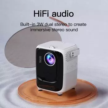 S10 1920*1080P Мини-проектор 4K Bluetooth-совместимый Android Smart TV DLP Офисный Микро Портативный Данные С 5G Wifi Домашний Кинотеатр EU Plug чёрный