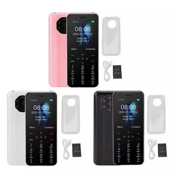 S10w 2G сотовый телефон 1,77 дюйма две SIM-карты двойной режим ожидания 1000 мАч клавиатура небольшие мобильные телефоны со светодиодной вспышкой White