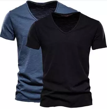 S1120543 Футболка для пар, хлопковая упаковка, 2 топа с короткими рукавами S