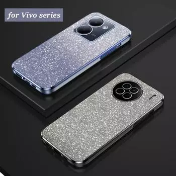 S15 S16 S12 Роскошный чехол с градиентным блестящим покрытием для Vivo IQOO NEO 3 5 6 7 8 pro 6se noe3 noe8pro, чехол Vivo S10 S9 E S7 S1 IQOO NEO синий