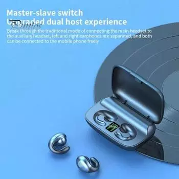 S19 беспроводные наушники-вкладыши HiFi CVC8.0 интеллектуальное шумоподавление Bluetooth-совместимые 5.0 не вставные мини-наушники для бизнеса с микрофоном для iPhone чёрный