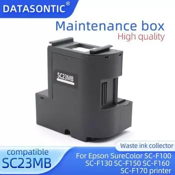 S210125 SC23MB C13S210125 Ящик для обслуживания принтера Epson SureColor SC-F100 SC-F130 SC-F150 SC-F160 SC-F170 Резервуар для обслуживания принтера 1Pcs