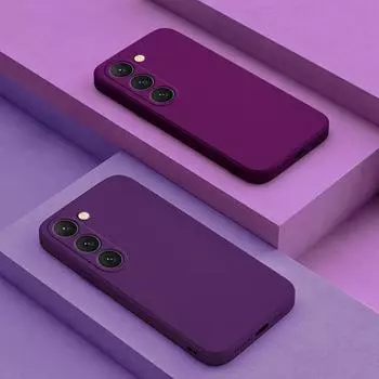 S23 S22 Ultra Case Жидкий силиконовый защитный чехол для объектива камеры Мягкий чехол для Samsung Galaxy S23 S 23 S22 Plus S23Ultra S23 Ultra For Galaxy S23 жёлтый