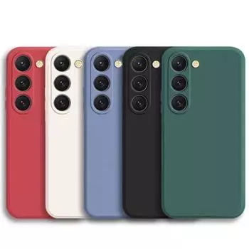 S23 S22 Ultra Plus Чехол Жидкий Силикон Полная Защита Мягкий Чехол Для Samsung Galaxy S24 S23 S22 S 23 Ultra Plus S23Ultra S23 Ultra темно-синий