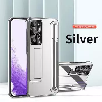 S23 Ultra Anti-Drop Matte Feeling S Pen Stand Stand Case для Samsung Galaxy S23 Ultra S 23 Plus 5g Нескользящий защитный чехол for Galaxy S23 ultra