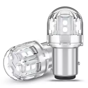 S25 Двухконтактная светодиодная лампа для Super Tail 3030SMD BAY15D LED LED Высокая Совместима с японскими автомобилями 12В-24В Автомобили, Красная, Яркая,