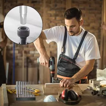 S2 Steel Hexagon Head Allen Wrench Electric Drill Bit Set 1/4 Inch Electric Multifunctional Screwdriver Bit Magnetic Tip