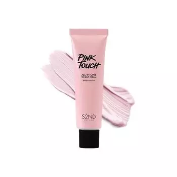 S2ND All In One Toneup Cream SPA + PA +++ 50мл туманный розовый