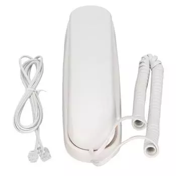 S5A Настенный домашний телефон Проводной телефон FSK DTMF Двойная системная функция Функция паузы Функция отключения звука для домашнего офиса