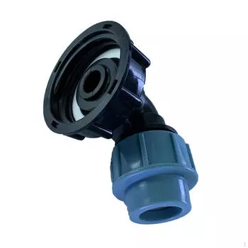 S60x6 Garden IBC Переходник для бака Соединительный клапан Фитинги для тоннельного ствола Правый внешний DN20