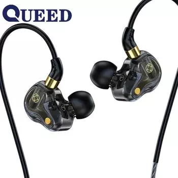 S61 HIFI Heavy сабвуфер Проводная гарнитура Наушники-вкладыши 3.5mm чёрный