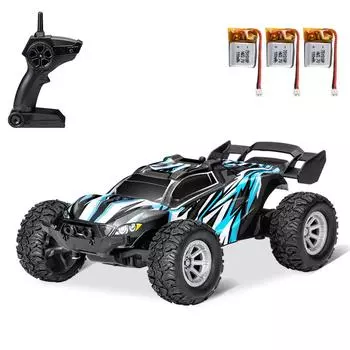 S658 Радиоуправляемые машинки Мини-машинка с дистанционным управлением для детей 2,4 ГГц 1:32 Радиоуправляемая машинка со светодиодной подсветкой 20 км/ч Высокая скорость 1 battery синий