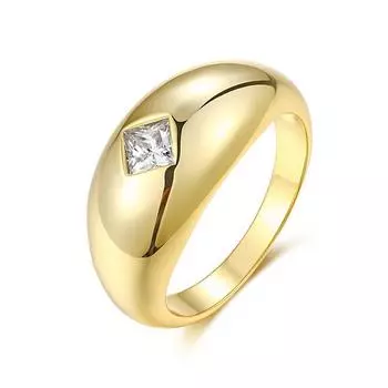 S925 посеребренное золотое кольцо муассанит кольцо Ins Style Jewelry Beauty 5