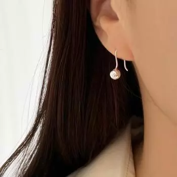 Мини Модная Звезда С Тем Же Маленьким Круглым Шариком-Пуссетом Женские Новые Минималистичный Стиль Геометрические Серьги с Круглыми Бусинами