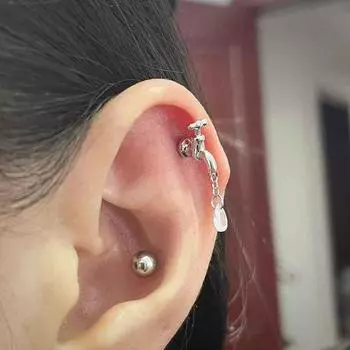 S925 Серьги-гвоздики с посеребренным покрытием. Увеличенные серьги в стиле Sweet Cool.