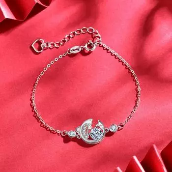 S925 Серебро Муассанит Кои Браслет Женская Национальная Мода Ретро Рыба, Прыгающая Через Ворота Дракона Браслет Года Животного Adjustable size