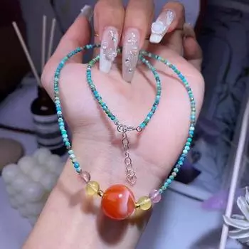 S925 Серебро Серебро Nando Napson Ожерелье Женское Celacios