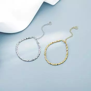 S925 Серебро Сломанное Серебро Несколько Лян Фу Бренд Сломанный Серебряный Браслет Женский Самодисциплина Легкий Роскошный Браслет Ins Нишевый Дизайн Adjustable size