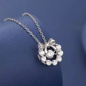 S925 Серебряная Бабочка Любовь Цветок Лук Умное Ожерелье Ювелирные Изделия Женский Стиль Маленький Свежий Подарок для Подруги Зимняя Мода 925 Silver