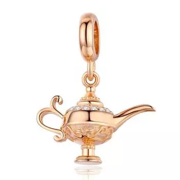 S925 Серебряная волшебная лампа Алладина, бусины, браслет, ожерелье, бусины, изготовление ювелирных изделий, подвески, лампа желаний, кулон для женщин, подарки на день рождения, Рождество