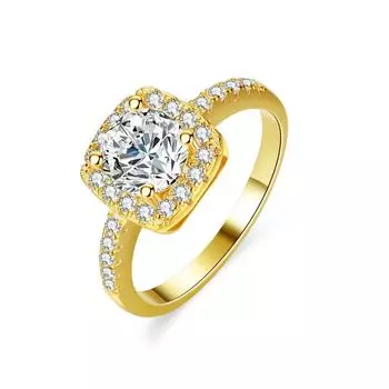 S925 Серебряное кольцо с муассанитом, квадратная упаковка, 1 карат, 6,5 мм, женское кольцо D, цвет, с покрытием из муассанита, 14 К, обручальное кольцо, предложение, кольцо с бриллиантом 9