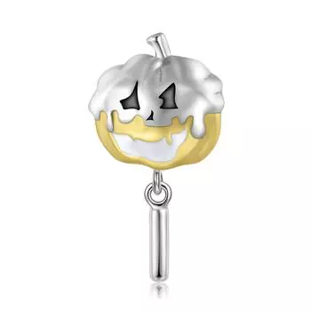 S925 Серебряные позолоченные тыквенные бусины Свободные бусины Европа и США Популярные браслеты из бисера Расстойка