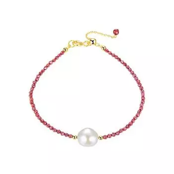 S925 Серебряный браслет Золотой жемчужный браслет Модный браслет 925