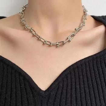 S925 Серебряный геометрический U-образный Ожерелье Браслет Кольцо Серьги Набор Для Женщин Легкие роскошные Стильные Ювелирные Изделия