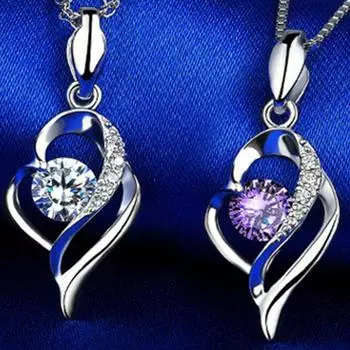 S925 Серебряный кулон «Любовь» Кулон «Созвездие» Серебряное ожерелье в форме сердца Ювелирные изделия Универсальный серебряный орнамент 925