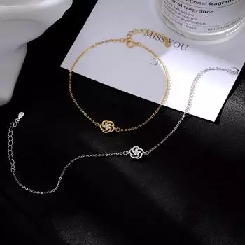 S925 Серебряный маленький браслет из свежих цветов, женский нишевый дизайн, ювелирные изделия ручной работы с камелией, новая тенденция 2023 года Adjustable size