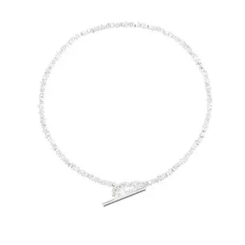 S925 Серебряный простой браслет с пряжкой OT, сломанный серебряный браслет, женский нишевый изысканный дизайн, штабелируемые украшения для рук 13CM