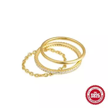 S925 Серебряный Простой Набор Колец Кольцо Женское Нишевое Индивидуальное Базовое Кольцо Кольцо Легкое Роскошное Премиум Украшения Для Рук No. 7