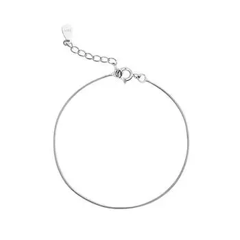 S925 Серебряный Темперамент Холодный Ветер Браслет Женский Изысканный Нишевый Змеиная Кость Одинарная Цепочка Простой Дизайн Украшения Для Рук