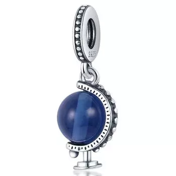 S925 Шарм-подвеска в виде глобуса DIY Браслет Бусины