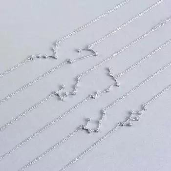 S925 штамп серебряный цвет 12 созвездий зодиакальный браслет для женщин подарок на день рождения браслет с кубическим цирконом ювелирные изделия 17cm add 5cm