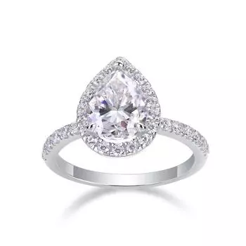 S925 Silver Electric Shock Ring Moissanite With Closed Ring Beauty 5