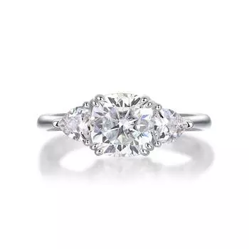 S925 Silver Guardian Ring Moissanite Closed Ring Mido No. 8