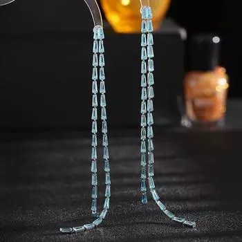 S925 silver needle Korean version of fashion earrings tide modified face niche designer zircon super long fringed earrings