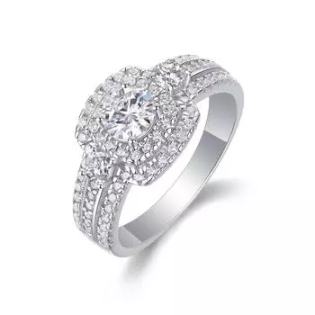 S925 Silver Ring, Moissanite Afternoon Gobi Ring, Female Luxury Set With Closed Ring. Beauty 5