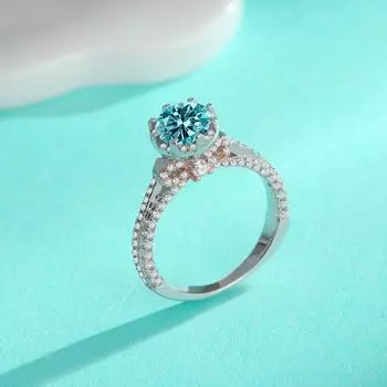 Кольцо из серебра 925 пробы с муассанитом, закрытое кольцо-бабочка, женское, из стерлингового серебра 925 пробы, цвет D, микро-инкрустация, ниша, предложение 9