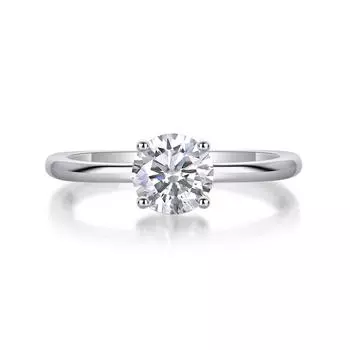 S925 Silver Ring Moissanite Closed Love Ring Mido No. 5