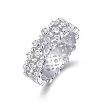 S925 Silver Ring Moissanite Ring Mei No. 5