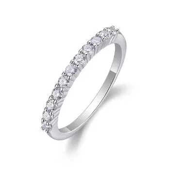S925 Silver Ring Moissanite With Closed Ring Beauty 5